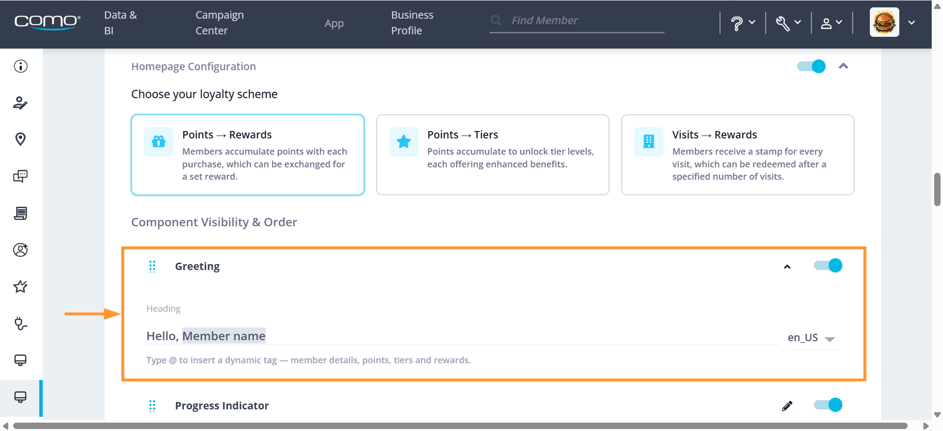 Greeting Widget Configuration Fields.png