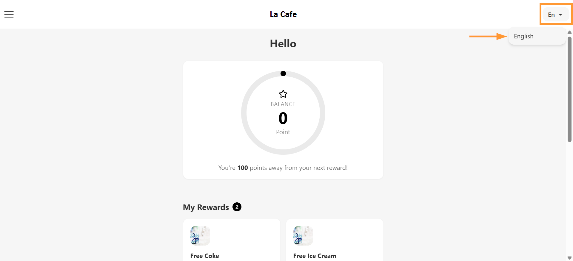 Customer Portal Header Language Dropdown View.png