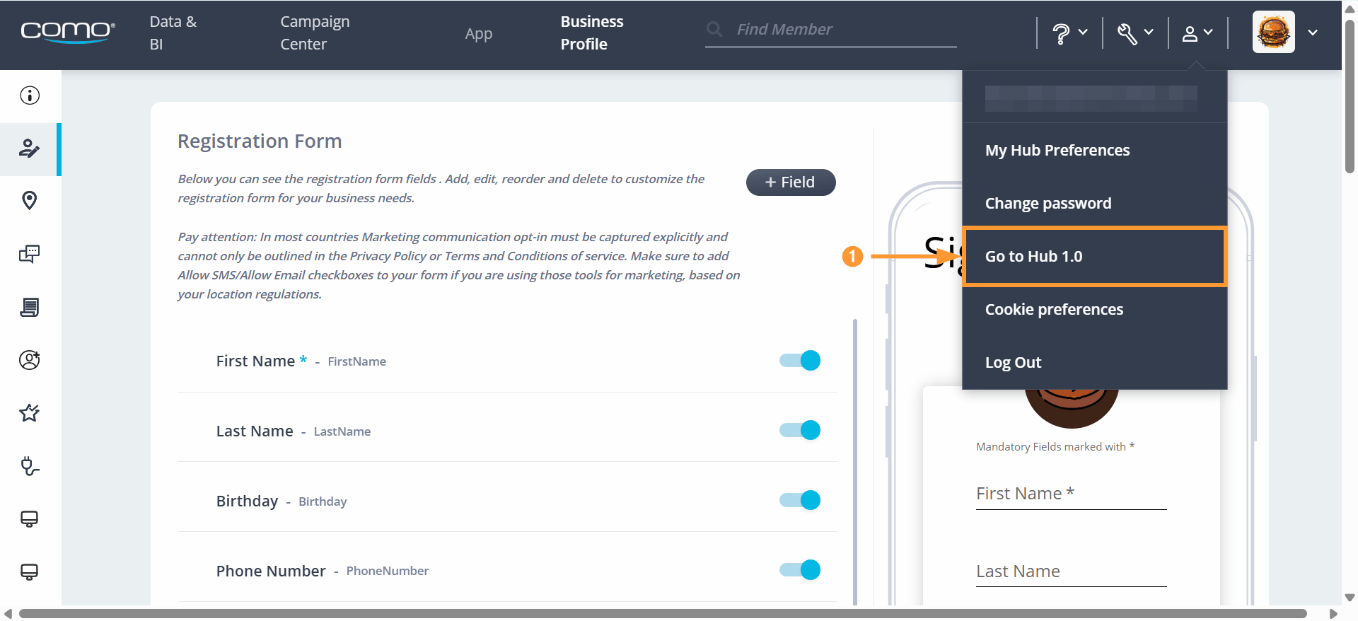 Enabling V2 Registration Form.gif